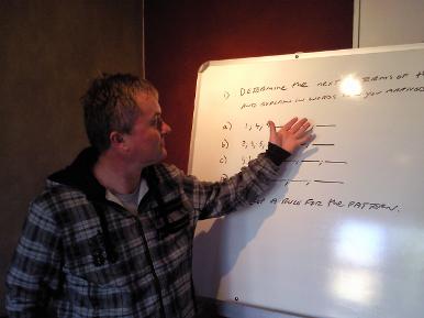 Steven Beattie hard at work.